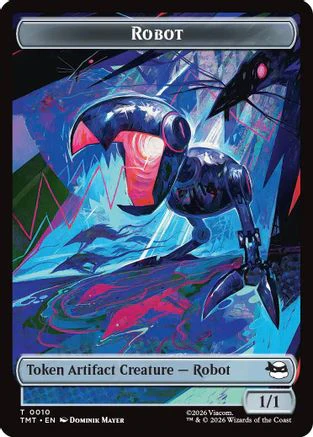 Robot // Food Double-Sided Token  (TMT-10 // 8) - [Teenage Mutant Ninja Turtles]