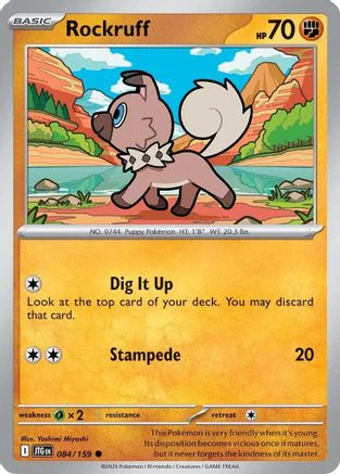 Rockruff  - (084/159) Reverse Holofoil [SV09 Journey Together]