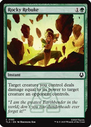 Rocky Rebuke  [Foil]  (TLA-193) - [Avatar: The Last Airbender]