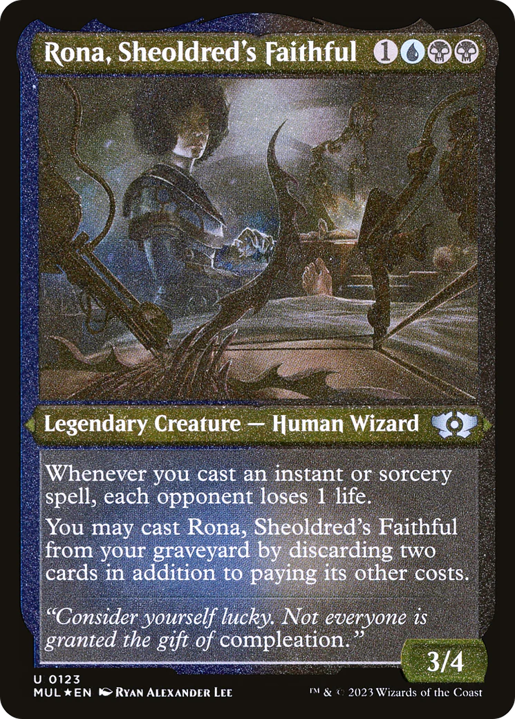Rona, Sheoldred's Faithful (Foil Etched)  [Foil]  (MUL-123) - [Multiverse Legends]