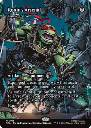 Ronin's Arsenal - Conqueror's Flail (Borderless)  (PZA-015) - [Teenage Mutant Ninja Turtles Eternal-Legal]