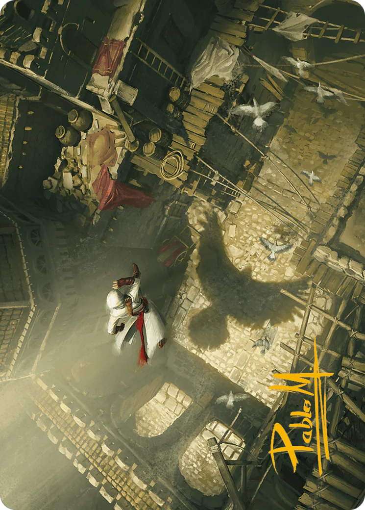 Rooftop Bypass Art Card (Gold-Stamped Signature)  (ASACR-020) - [Assassin's Creed Art Series] (Borderless)