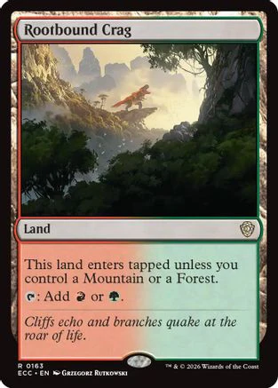 Rootbound Crag  (ECC-163) - [Commander: Lorwyn Eclipsed]