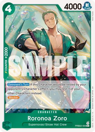 Roronoa Zoro (PRB02-006) - [Premium Booster -The Best- Vol. 2] Foil
