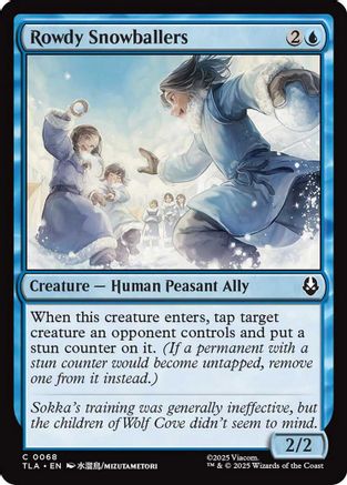 Rowdy Snowballers  (TLA-068) - [Avatar: The Last Airbender]