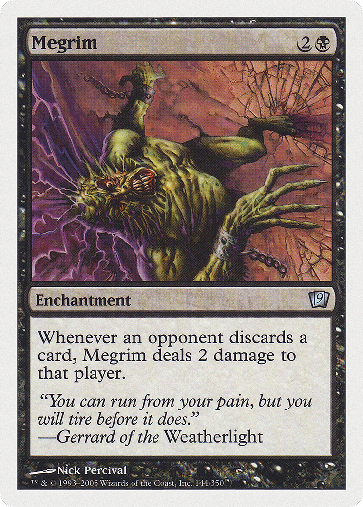 (RU) Megrim [Ninth Edition] (Black Border) (Foreign Language)