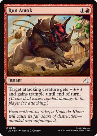 Run Amok  [Foil]  (TLE-258) - [Avatar: The Last Airbender: Eternal-Legal]