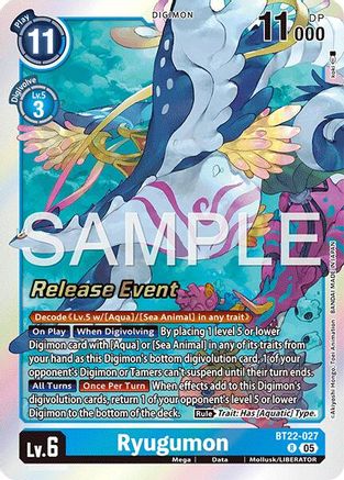 Ryugumon (BT22-027) - [Cyber Eden Release Event Cards] Foil