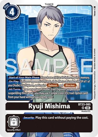 Ryuji Mishima (BT23-085) - [Hackers' Slumber] Foil