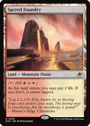 Sacred Foundry  [Foil]  (PPEOE-256) - [Promo Pack: Edge of Eternities]