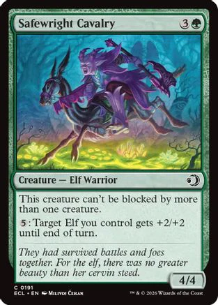 Safewright Cavalry  [Foil]  (ECL-191) - [Lorwyn Eclipsed]