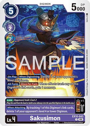 Sakusimon (EX10-043) - [Sinister Order]