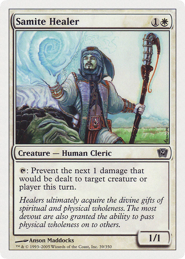 Samite Healer  (9ED-039) - [Ninth Edition]
