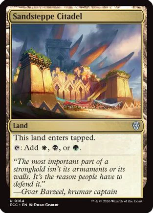Sandsteppe Citadel  (ECC-164) - [Commander: Lorwyn Eclipsed]
