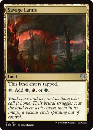 Savage Lands  (ECC-165) - [Commander: Lorwyn Eclipsed]