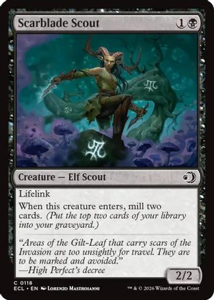 Scarblade Scout  [Foil]  (ECL-118) - [Lorwyn Eclipsed]