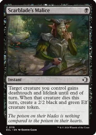 Scarblade's Malice  [Foil]  (ECL-119) - [Lorwyn Eclipsed]