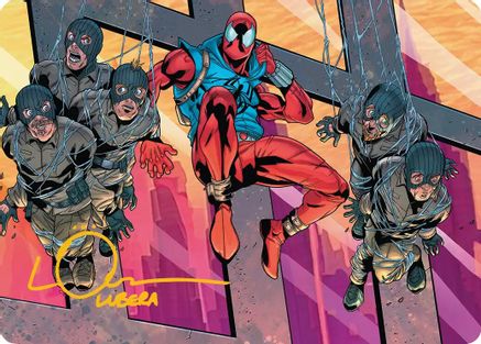 Scarlet Spider, Ben Reilly Art Card (Gold-Stamped Signature)  (AASPM-038) - [Art Series: Marvel's Spider-Man]