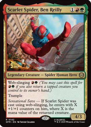 Scarlet Spider, Ben Reilly  [Foil]  (PRE-142) - [Prerelease Cards]