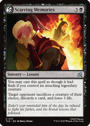 Scarring Memories  [Foil]  (TLE-111) - [Avatar: The Last Airbender: Eternal-Legal]