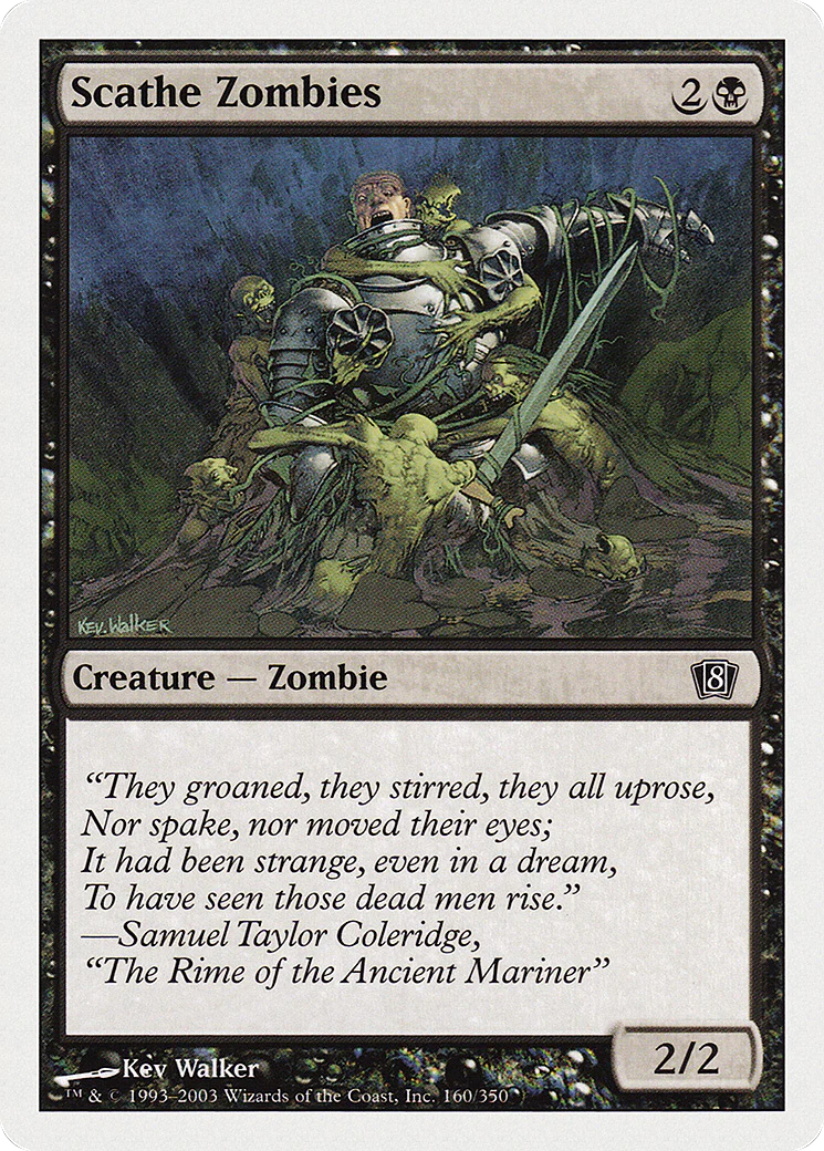 Scathe Zombies  (8ED-160) - [Eighth Edition]