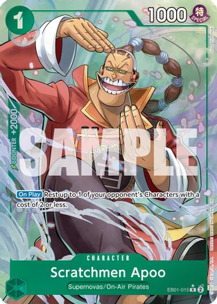 Scratchmen Apoo (Alternate Art) (EB01-015) - [Premium Booster -The Best- Vol. 2] Foil