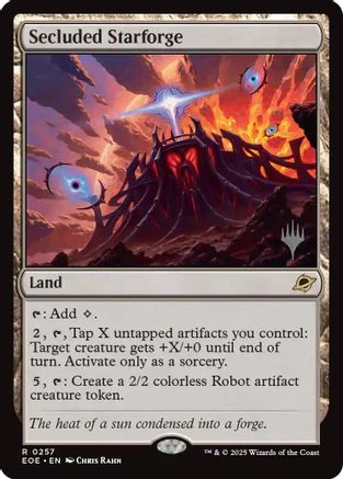 Secluded Starforge  [Foil]  (PPEOE-257) - [Promo Pack: Edge of Eternities]