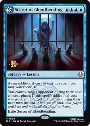 Secret of Bloodbending  [Foil]  (PRE-069) - [Prerelease Cards]