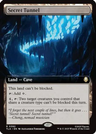 Secret Tunnel (Extended Art)  [Foil]  (TLA-392) - [Avatar: The Last Airbender]