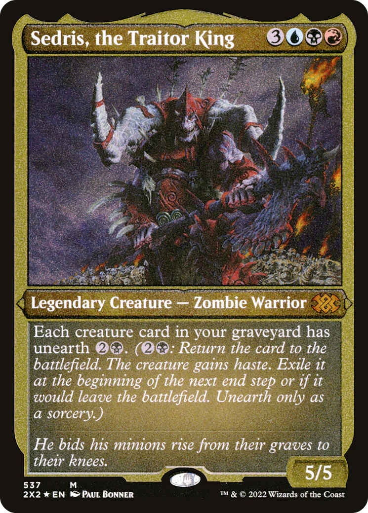Sedris, the Traitor King (Foil Etched)  [Foil]  (2X2-537) - [Double Masters 2022]