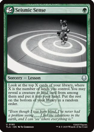 Seismic Sense  [Foil]  (TLA-195) - [Avatar: The Last Airbender]