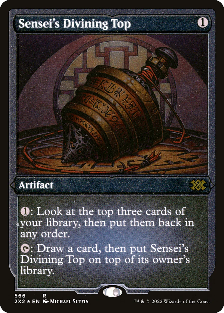 Sensei's Divining Top (Foil Etched)  [Foil]  (2X2-566) - [Double Masters 2022]