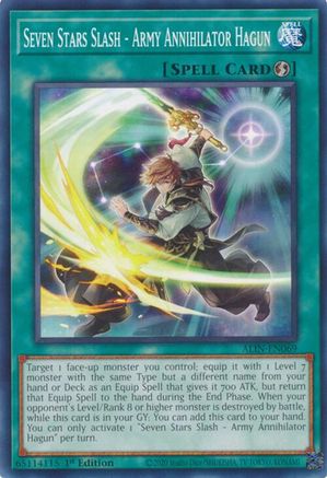 Seven Stars Slash - Army Annihilator Hagun [ALIN-EN069] - Alliance Insight 1st Edition - Common / Short Print