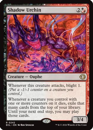 Shadow Urchin  [Foil]  (PPECL-242) - [Promo Pack: Lorwyn Eclipsed]