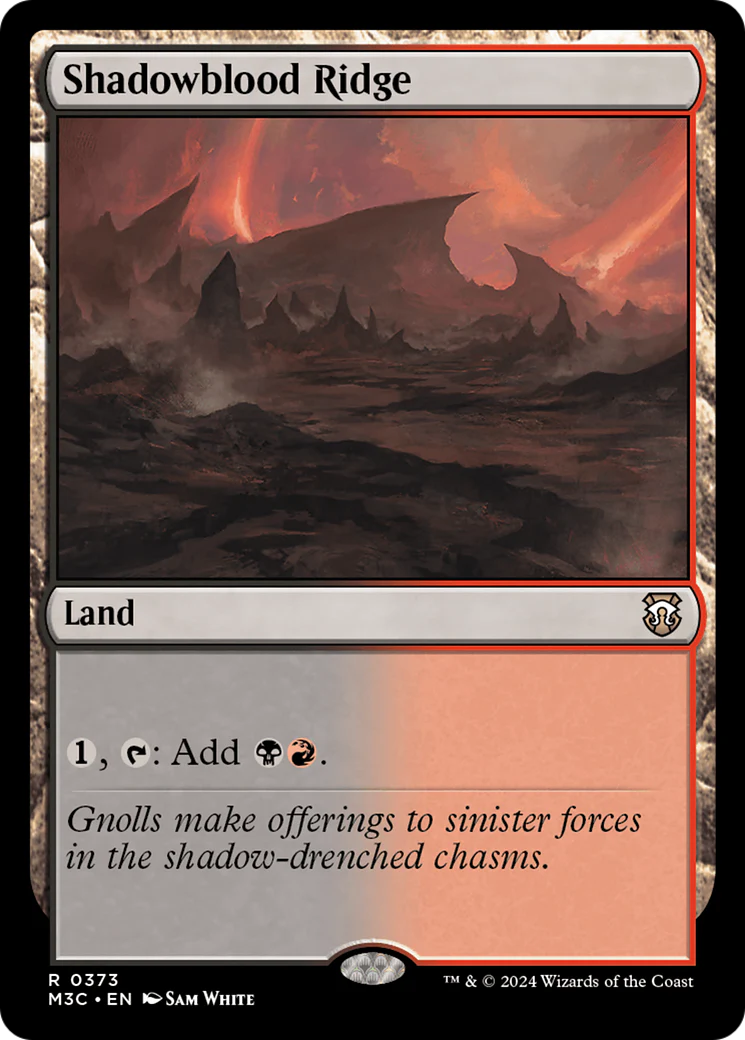 Shadowblood Ridge  [Foil]  (M3C-373) - [Modern Horizons 3 Commander]