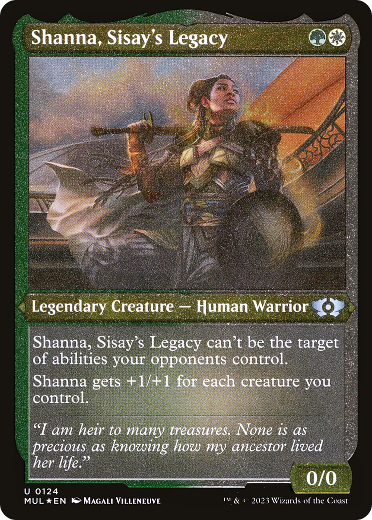 Shanna, Sisay's Legacy (Foil Etched)  [Foil]  (MUL-124) - [Multiverse Legends]