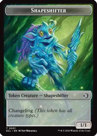 Shapeshifter // Merfolk Double-Sided Token  (ECL-1 // 8) - [Lorwyn Eclipsed]