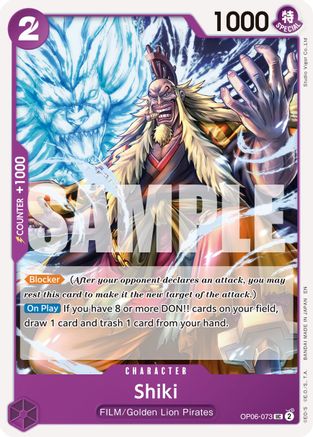 Shiki (Reprint) (OP06-073) - [Premium Booster -The Best- Vol. 2]