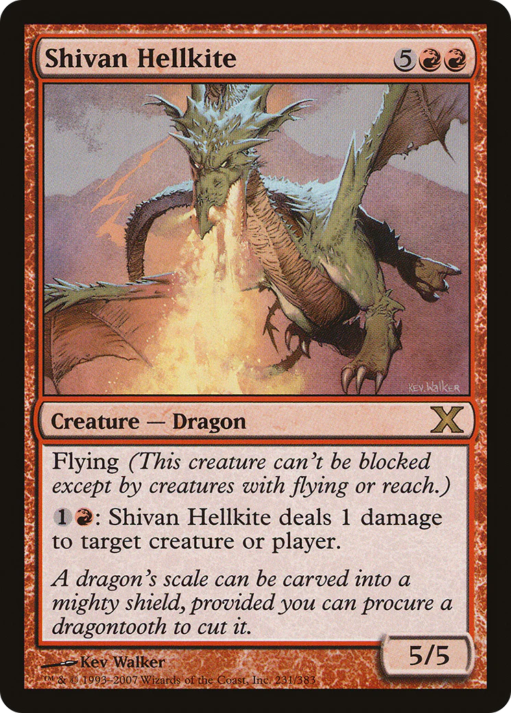Shivan Hellkite  (10E-231) - [Tenth Edition]