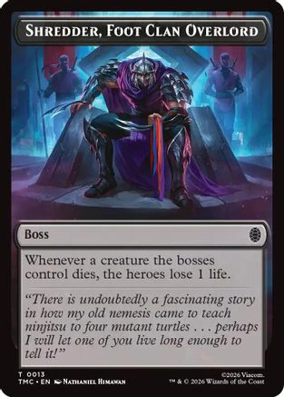 Shredder, Foot Clan Overlord  (TMC-013) - [Commander: Teenage Mutant Ninja Turtles]