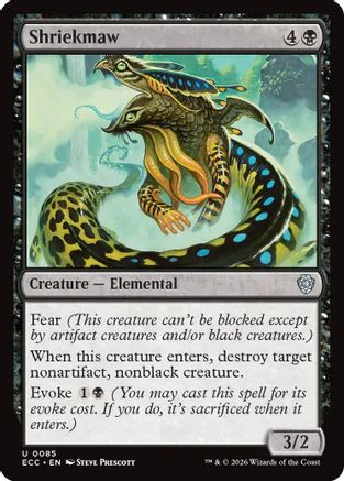 Shriekmaw  (ECC-085) - [Commander: Lorwyn Eclipsed]