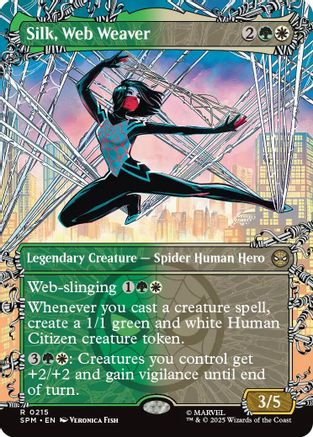 Silk, Web Weaver (Borderless)  (SPM-215) - [Marvel's Spider-Man]