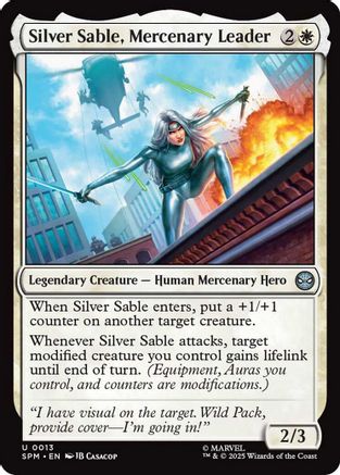 Silver Sable, Mercenary Leader  (SPM-013) - [Marvel's Spider-Man]