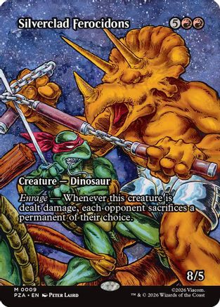 Silverclad Ferocidons (Borderless)  (PZA-009) - [Teenage Mutant Ninja Turtles Eternal-Legal]