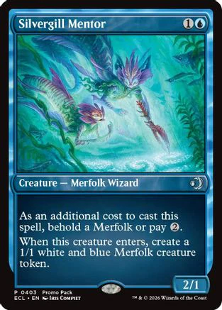 Silvergill Mentor  (PPECL-403) - [Promo Pack: Lorwyn Eclipsed]