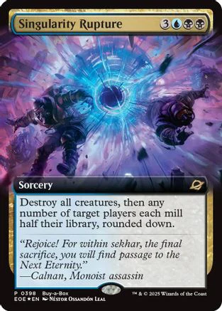 Singularity Rupture (Extended Art)  [Foil]  (BABP-398) - [Buy-A-Box Promos]