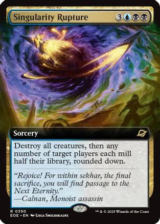 Singularity Rupture (Extended Art)  [Foil]  (EOE-350) - [Edge of Eternities]