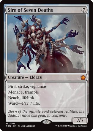 Sire of Seven Deaths  (PPECL-001) - [Promo Pack: Lorwyn Eclipsed]