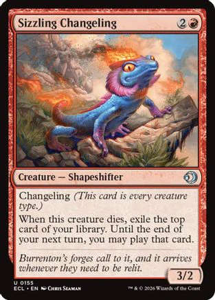 Sizzling Changeling  [Foil]  (ECL-155) - [Lorwyn Eclipsed]