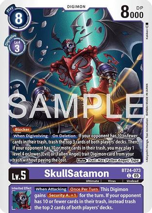 SkullSatamon (BT24-073) - [Time Stranger]